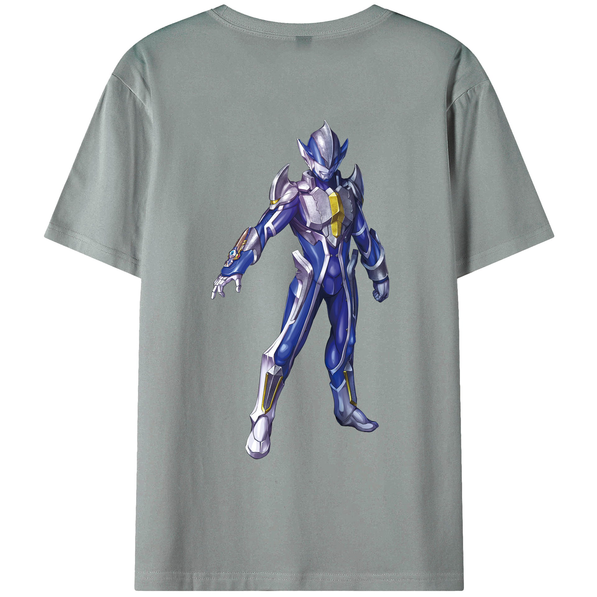 （画像用） ウルトラマン Ultraman 綿100％ メンズ半袖Tシャツ（バックプリント） 通気性